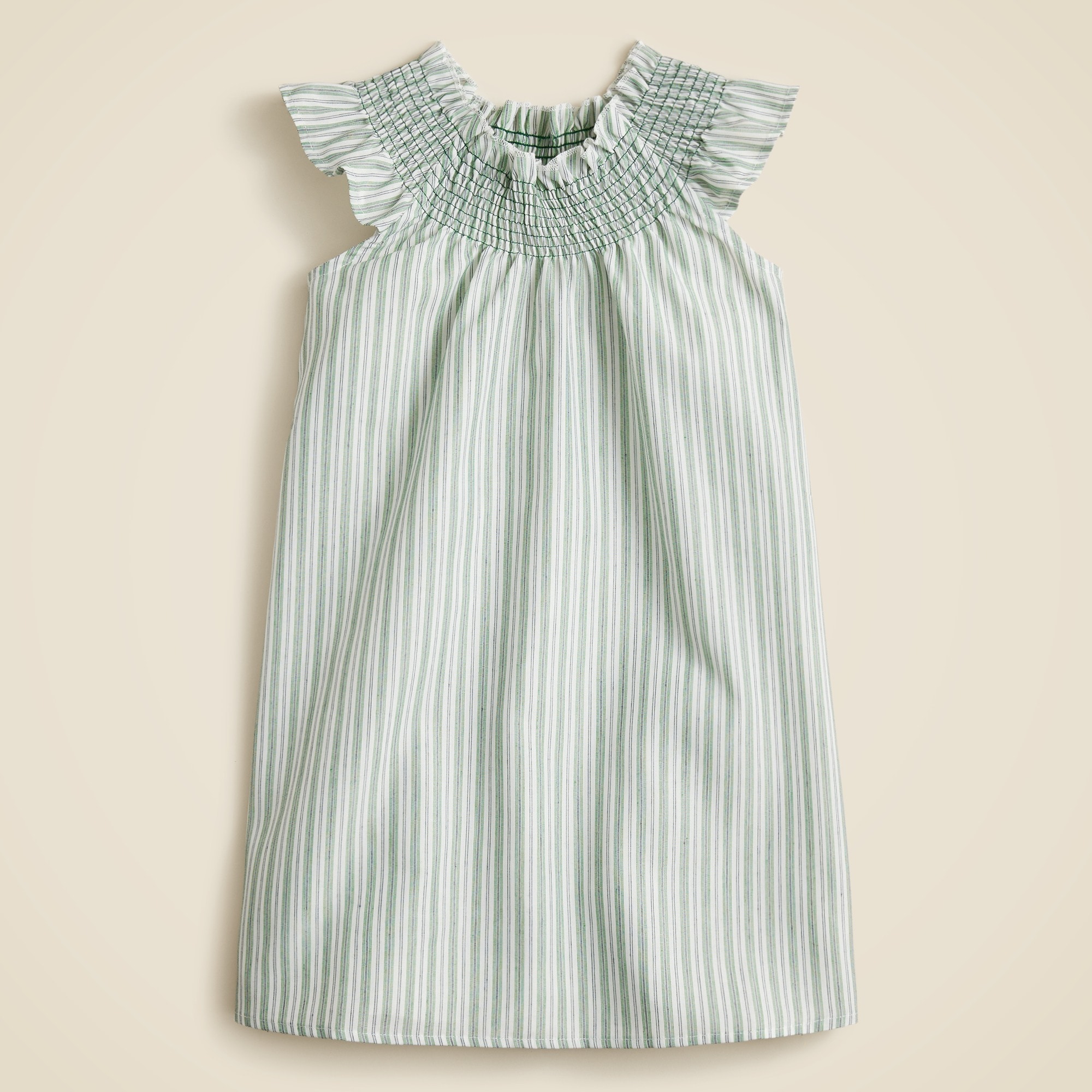 girls Girls' smocked nightgown in stripe