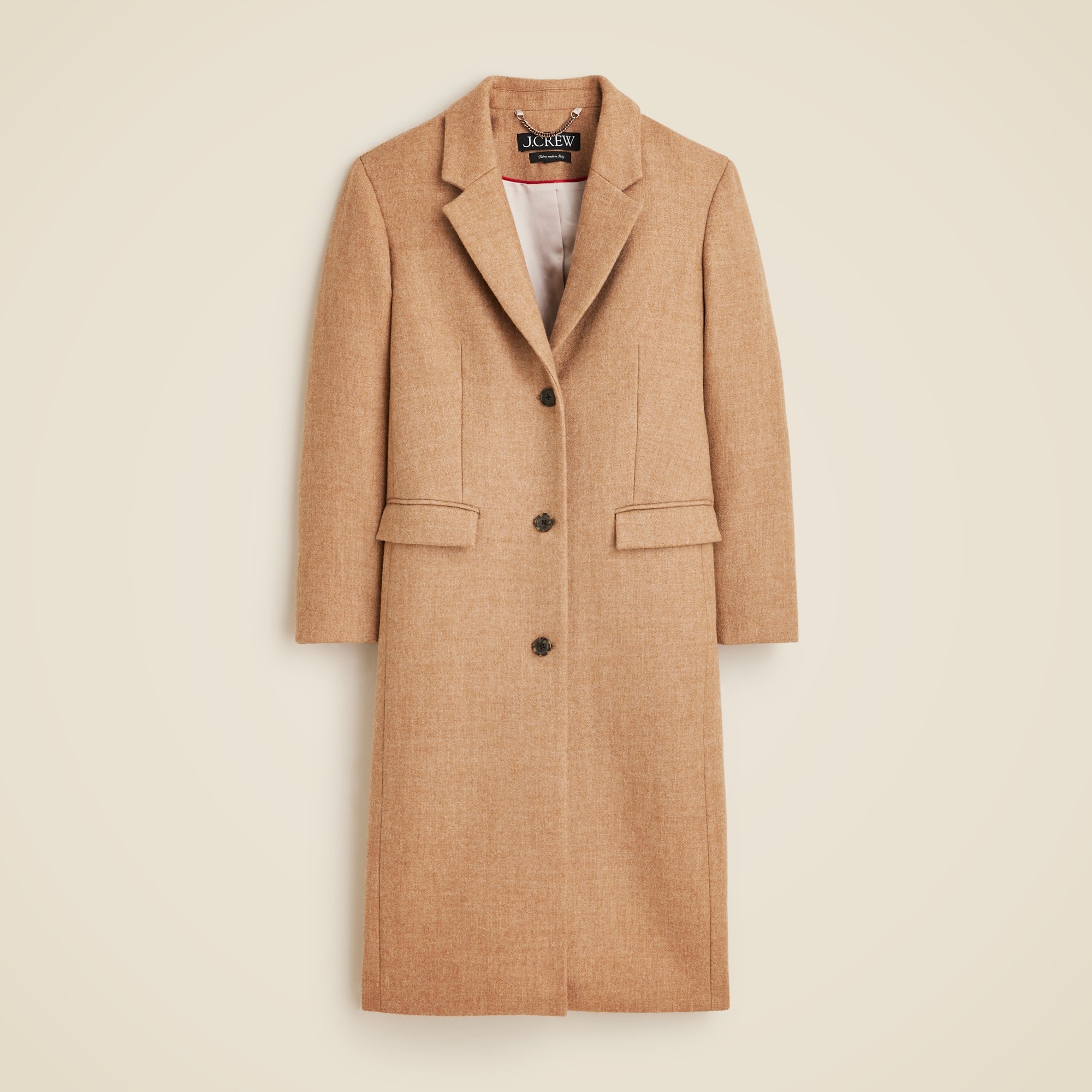 womens Palais topcoat in Italian wool-blend melton