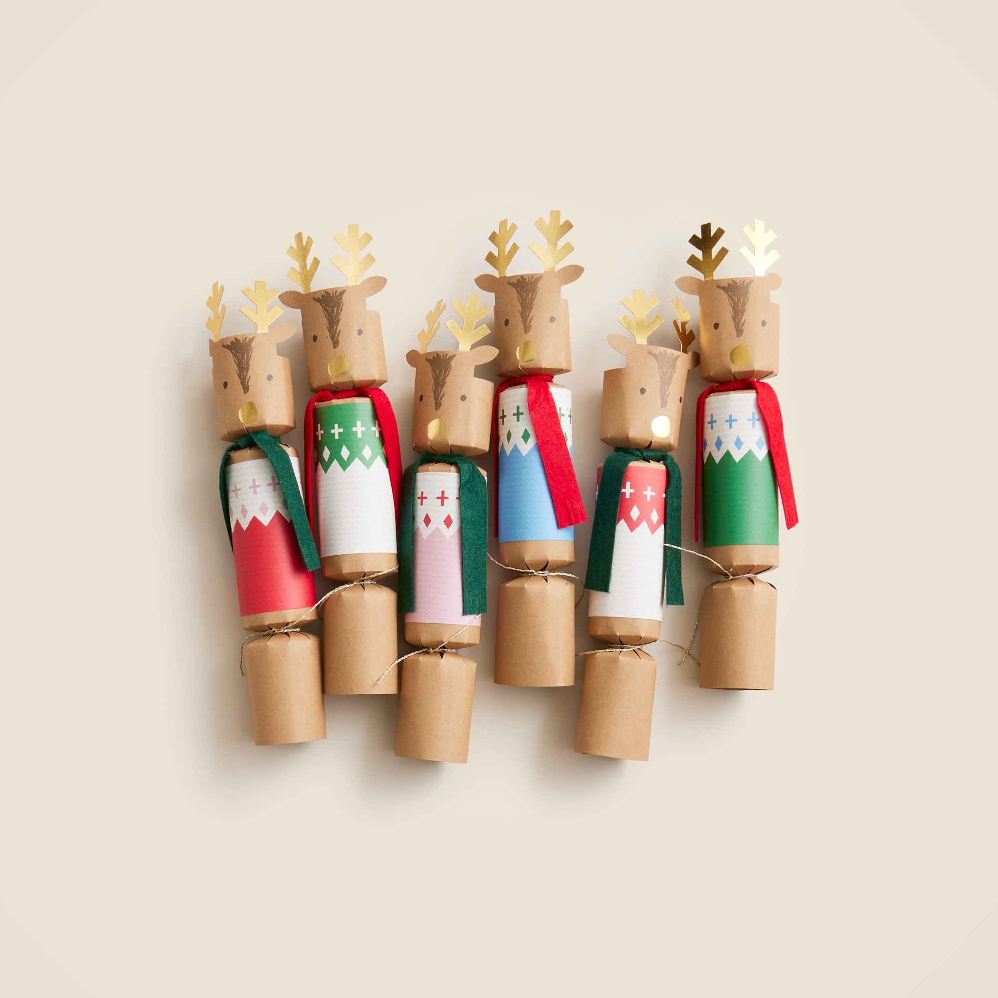 girls Meri Meri&trade; reindeer crackers pack-of-six