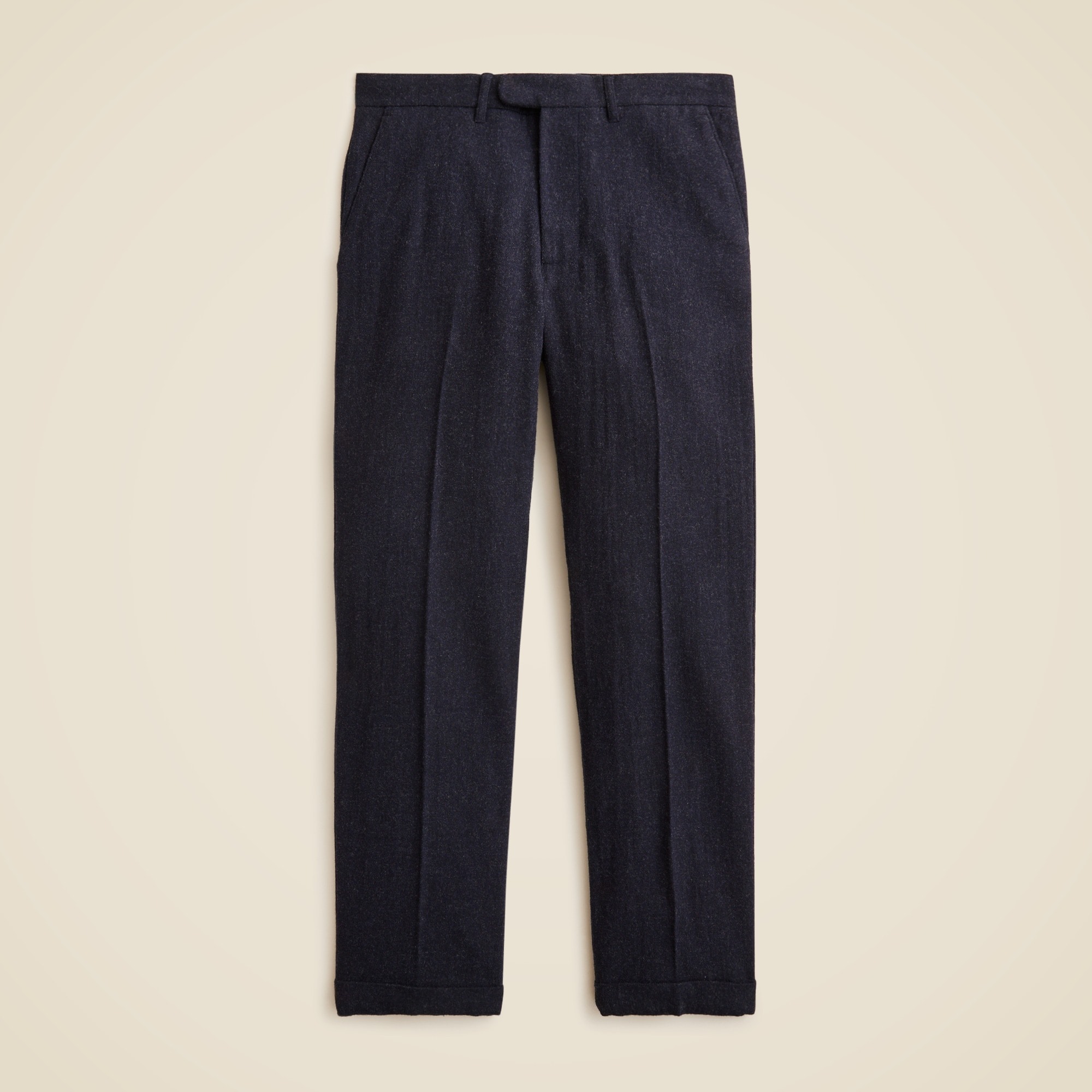 mens Classic creased trouser in Japanese wool blend