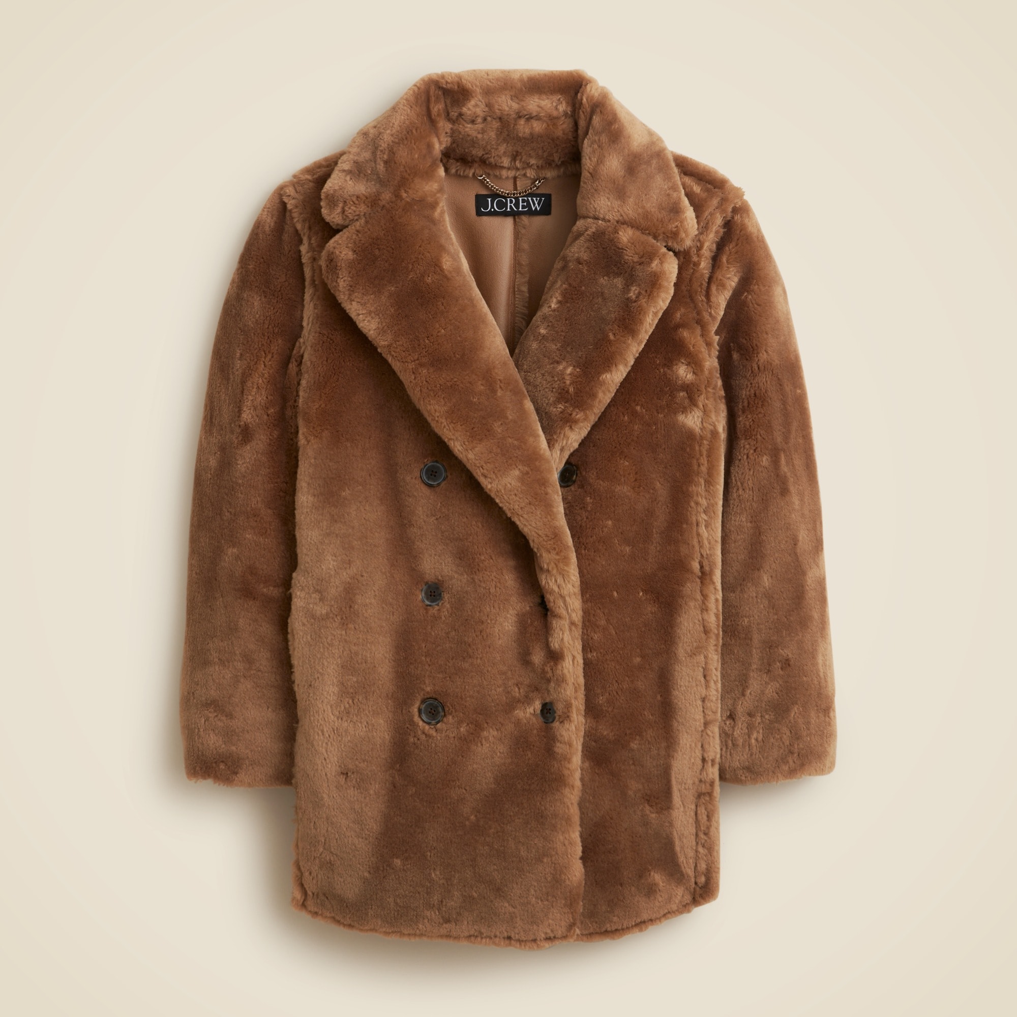 womens Faux-fur peacoat