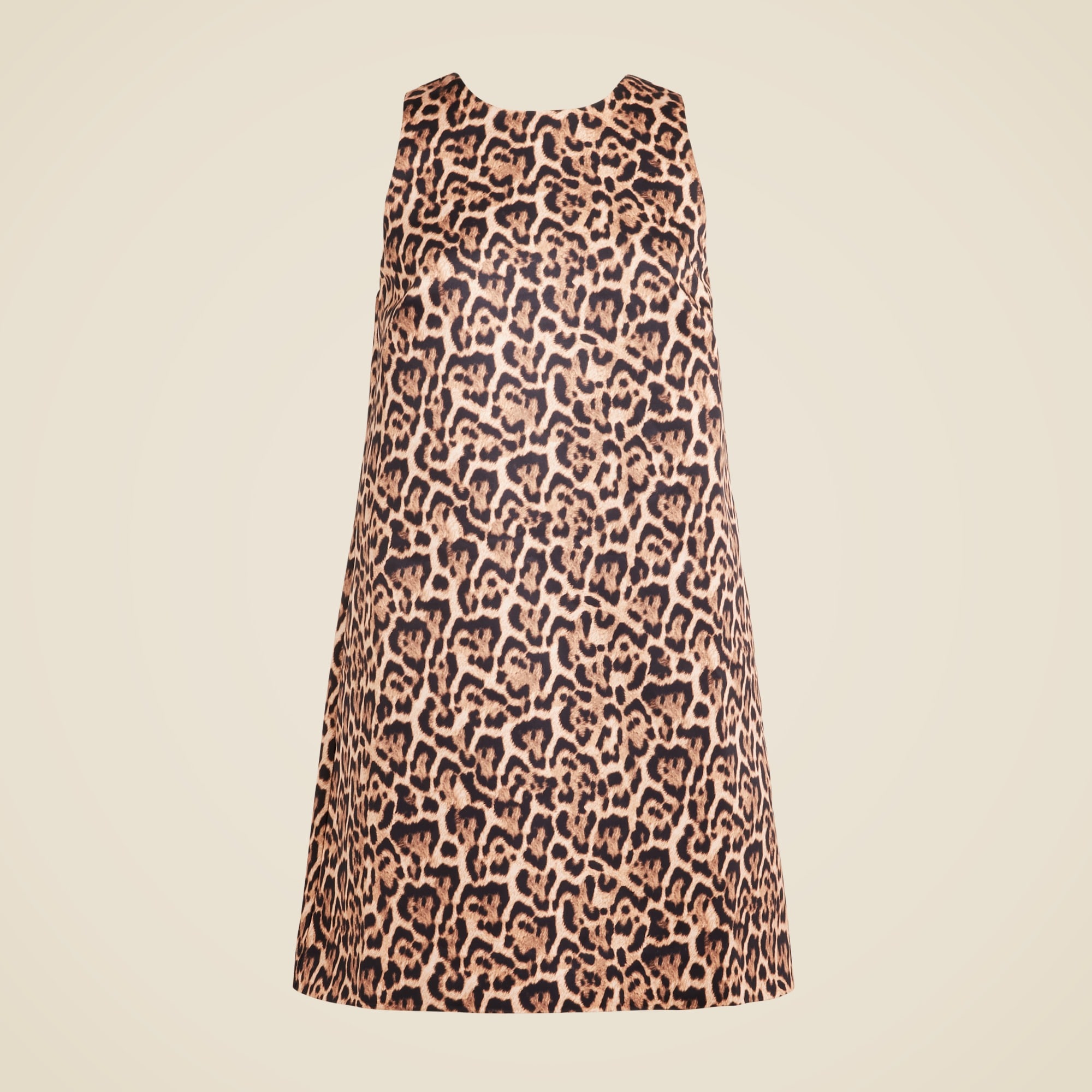 womens Maxine dress in leopard-print duchesse satin