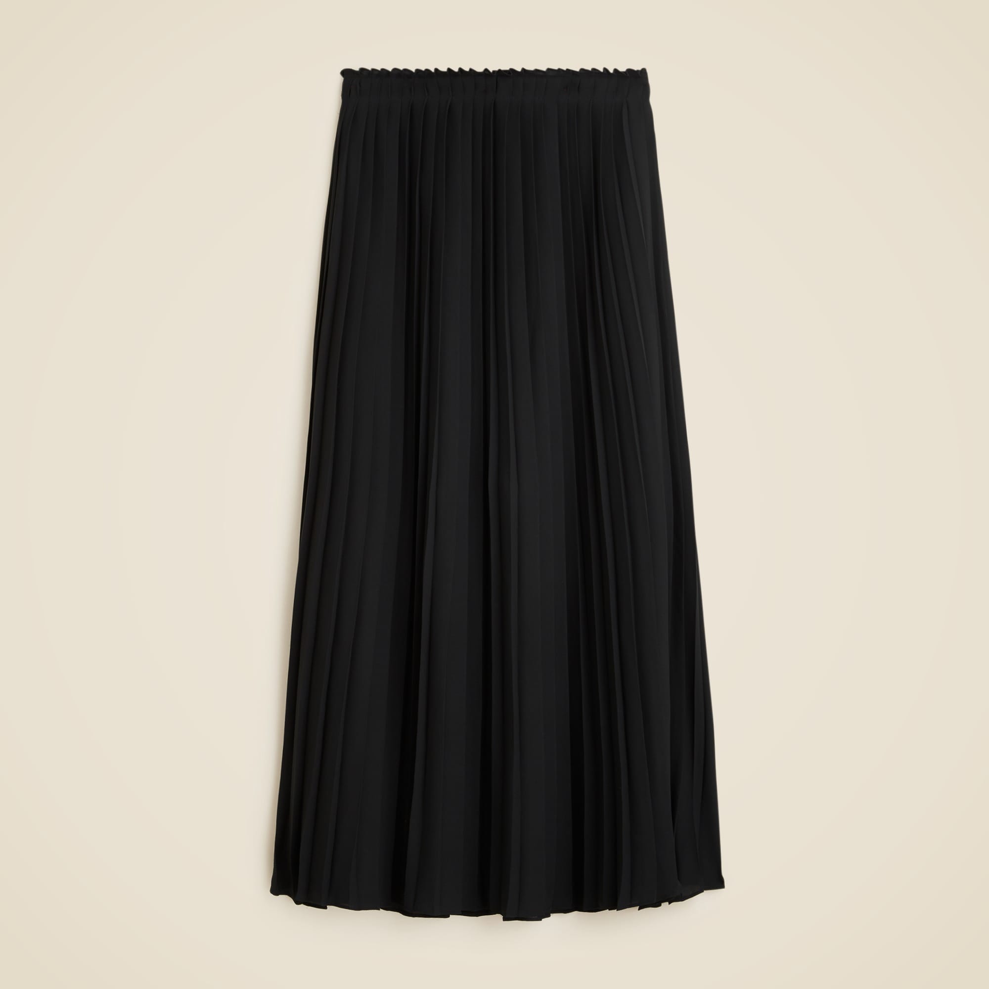 womens Pleated maxi skirt in drapey georgette