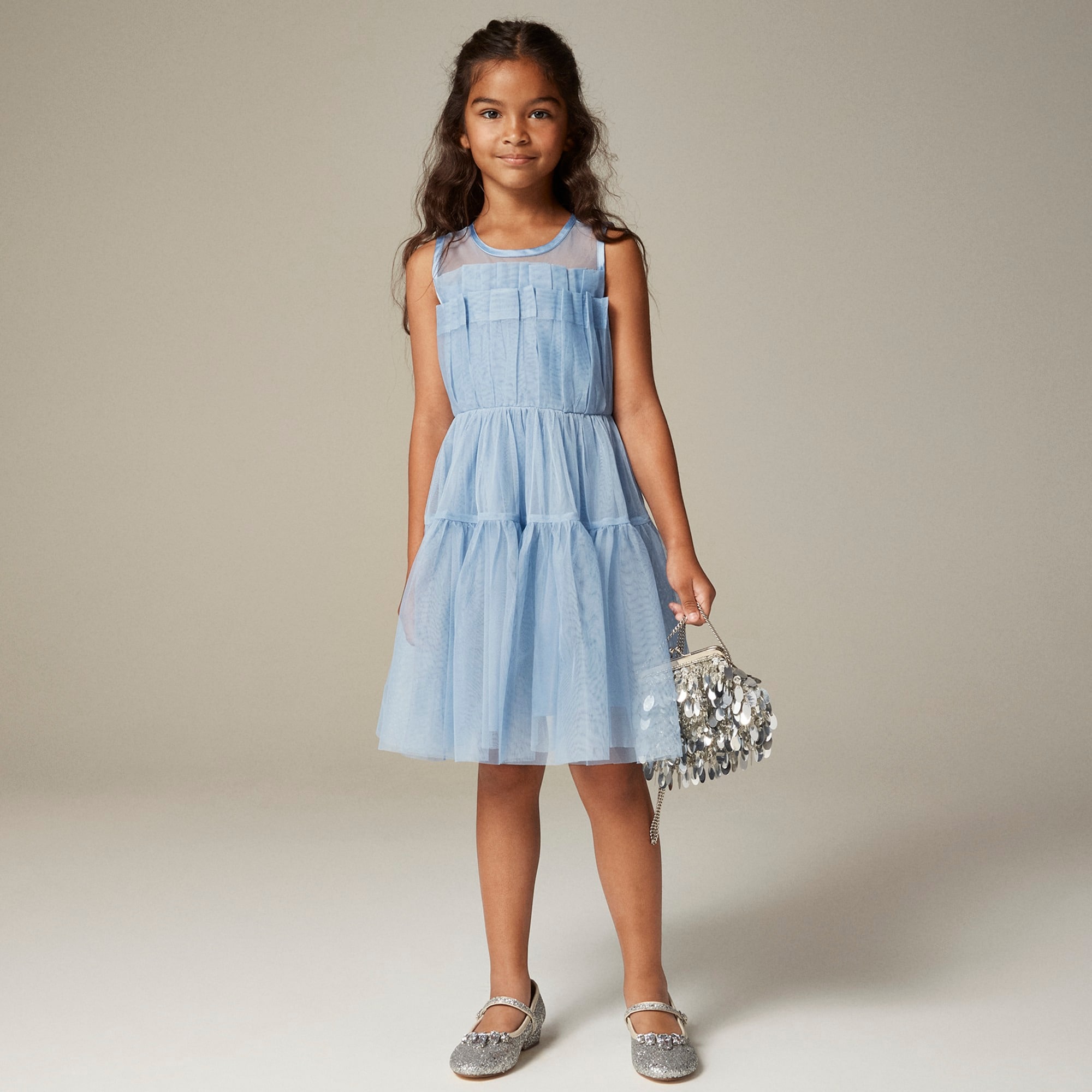 girls Girls' tiered tulle dress