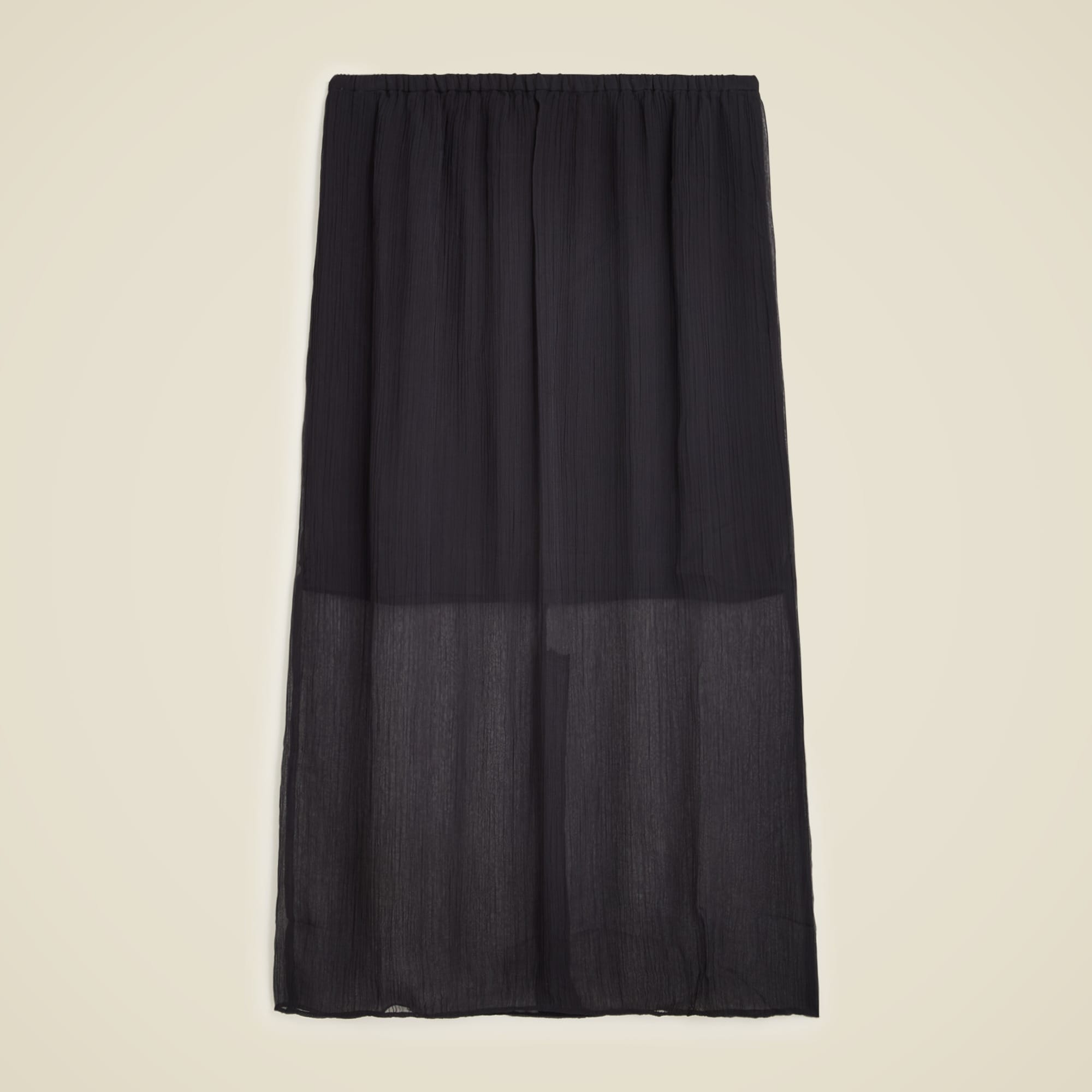  Gwyneth layered slip skirt in crinkle chiffon