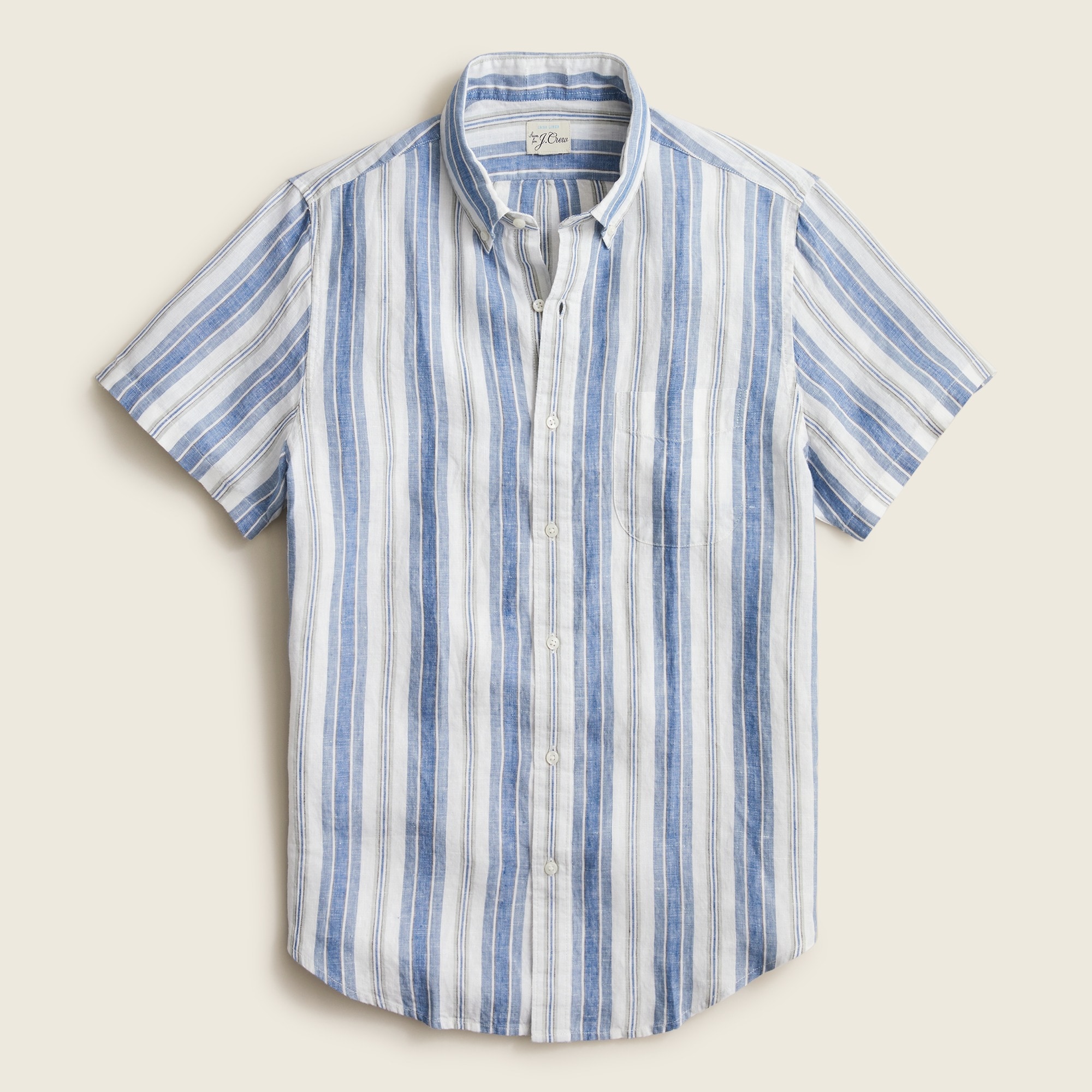 Short-sleeve Baird McNutt Irish linen shirt