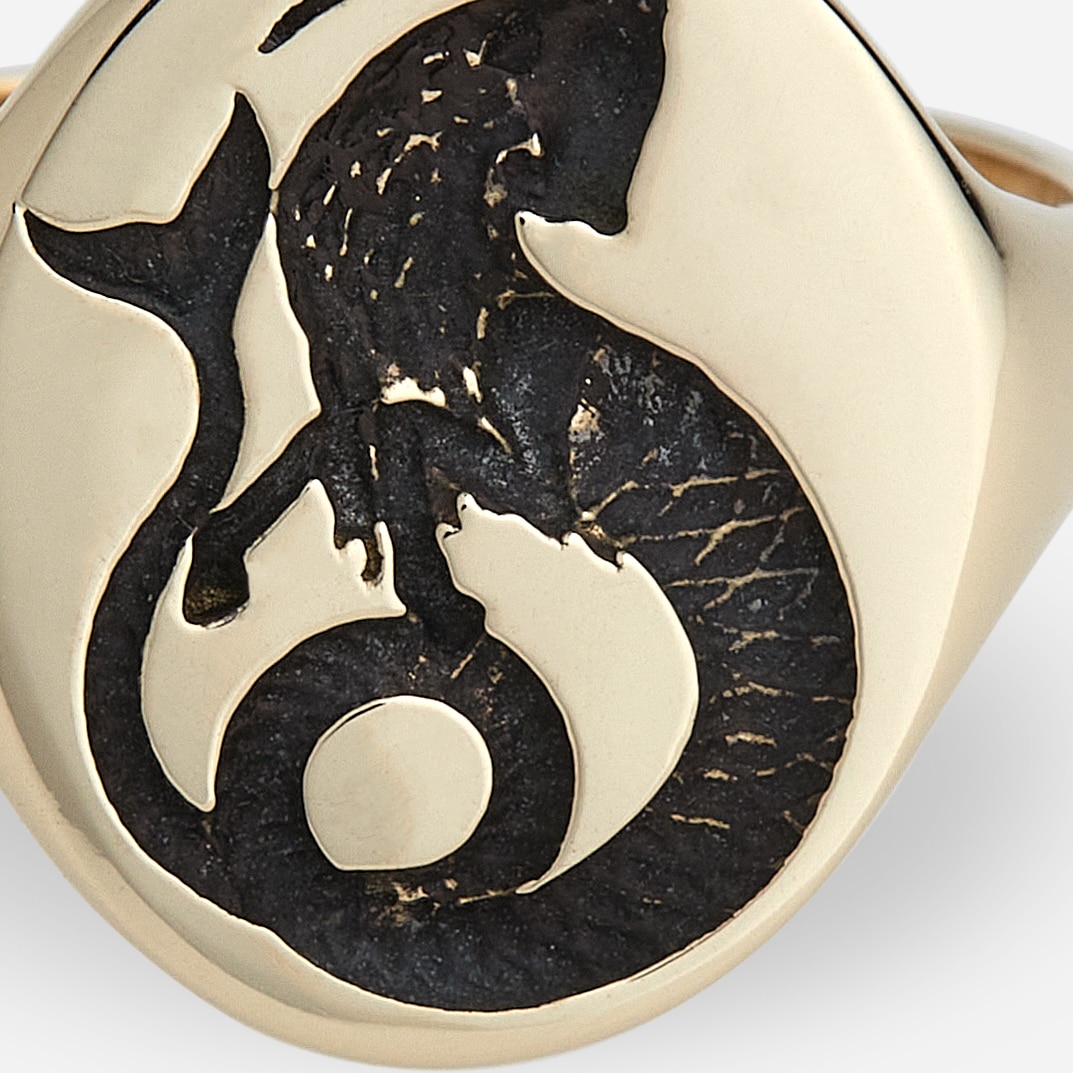 TALON JEWELRY zodiac signet ring CAPRICORN