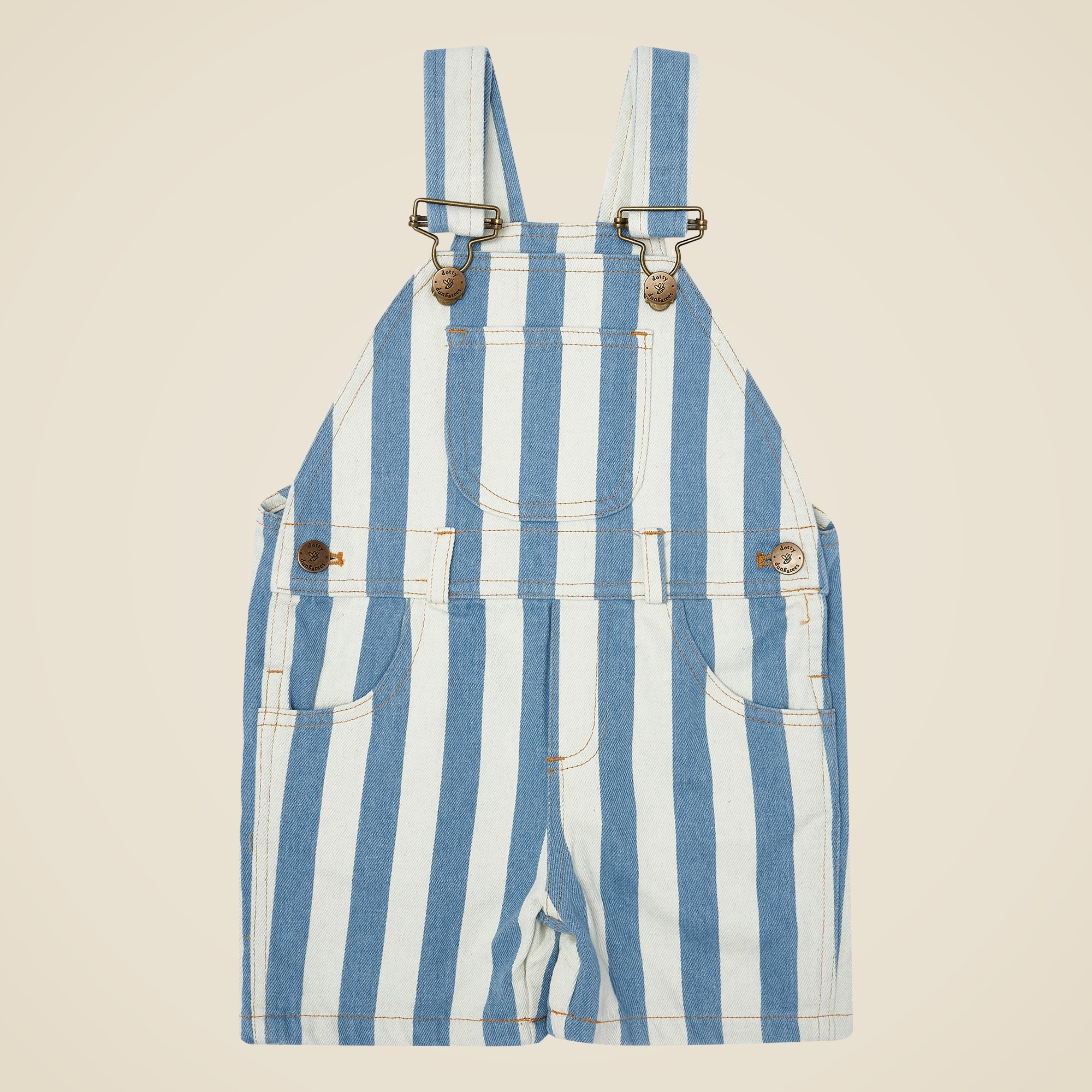 boys Dotty Dungarees kids&apos; denim overall short