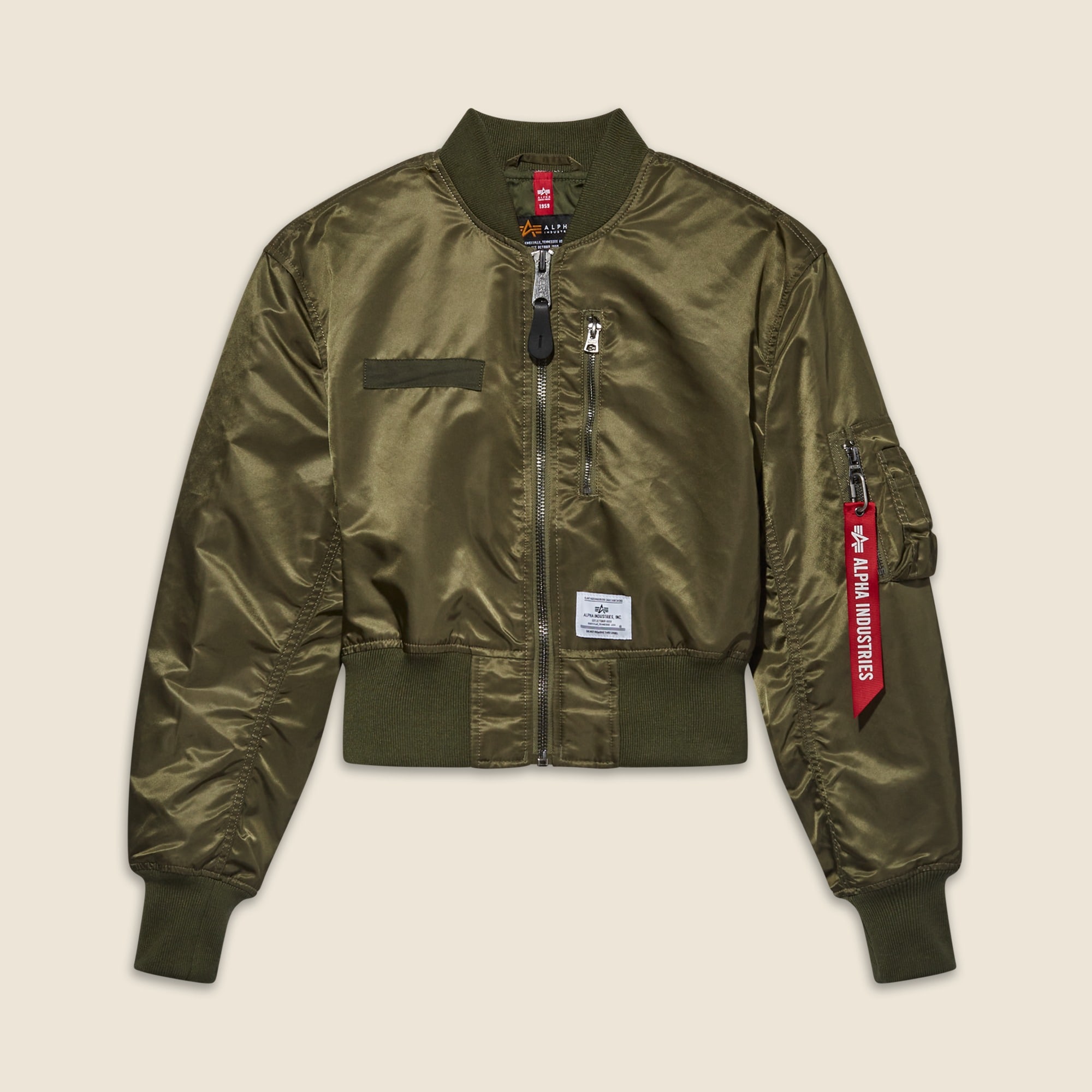  Women's Alpha Industries&reg; L-2B GEN II cropped flight jacket