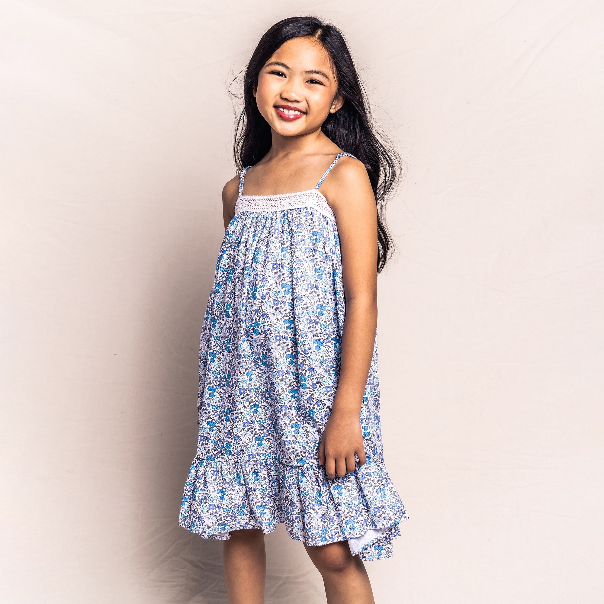 girls Petite Plume&trade; girls&apos; Fleur d&apos;Azur Lily nightgown