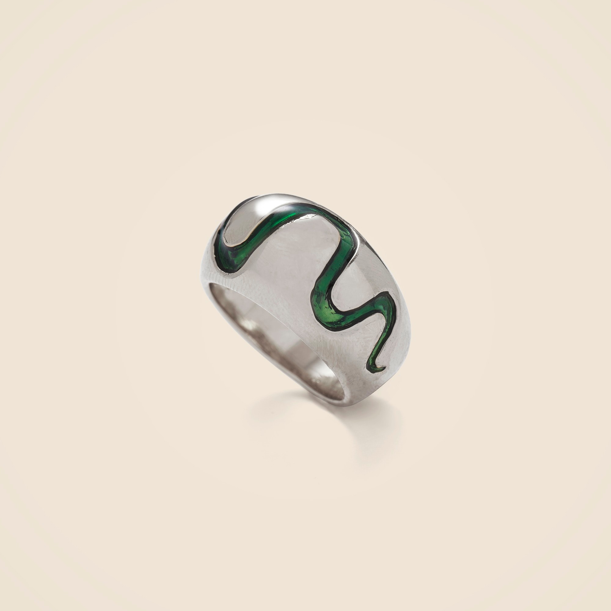 womens Lady Grey serpent ring