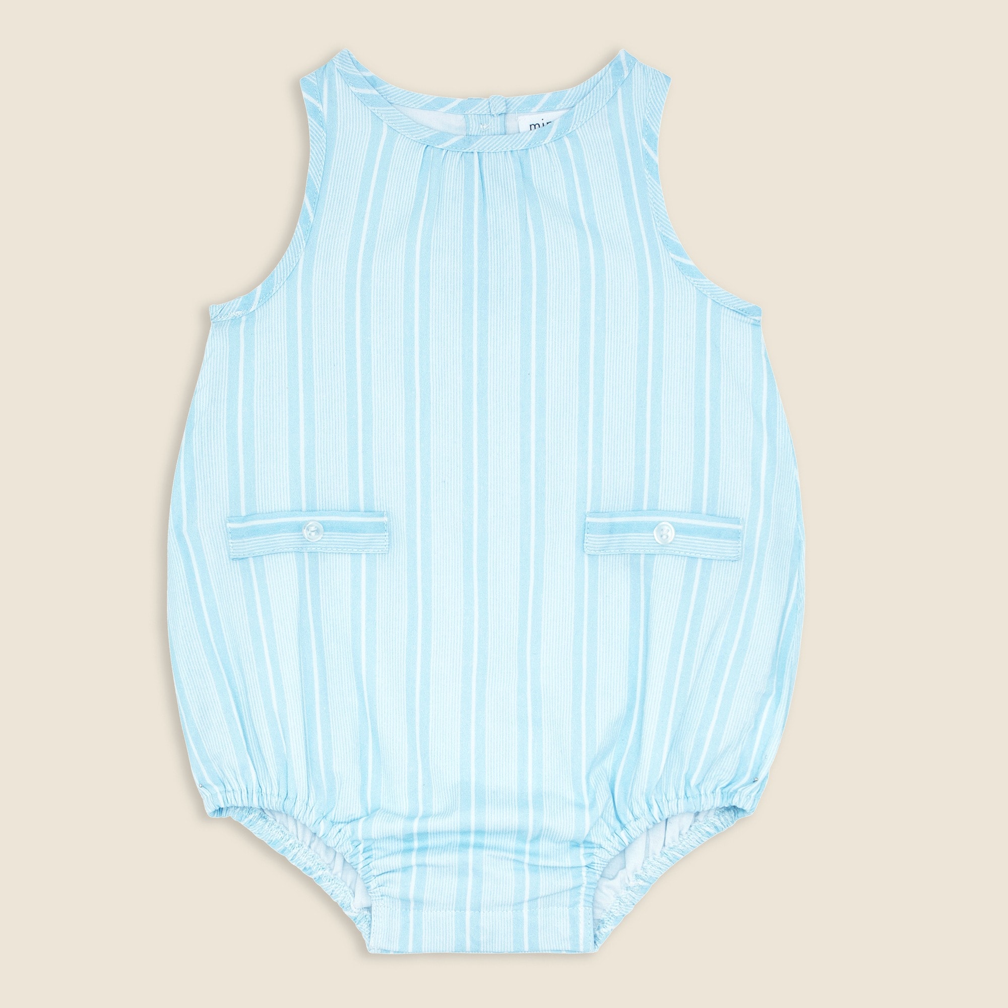 boys Baby boys' minnow&trade; striped bubble romper