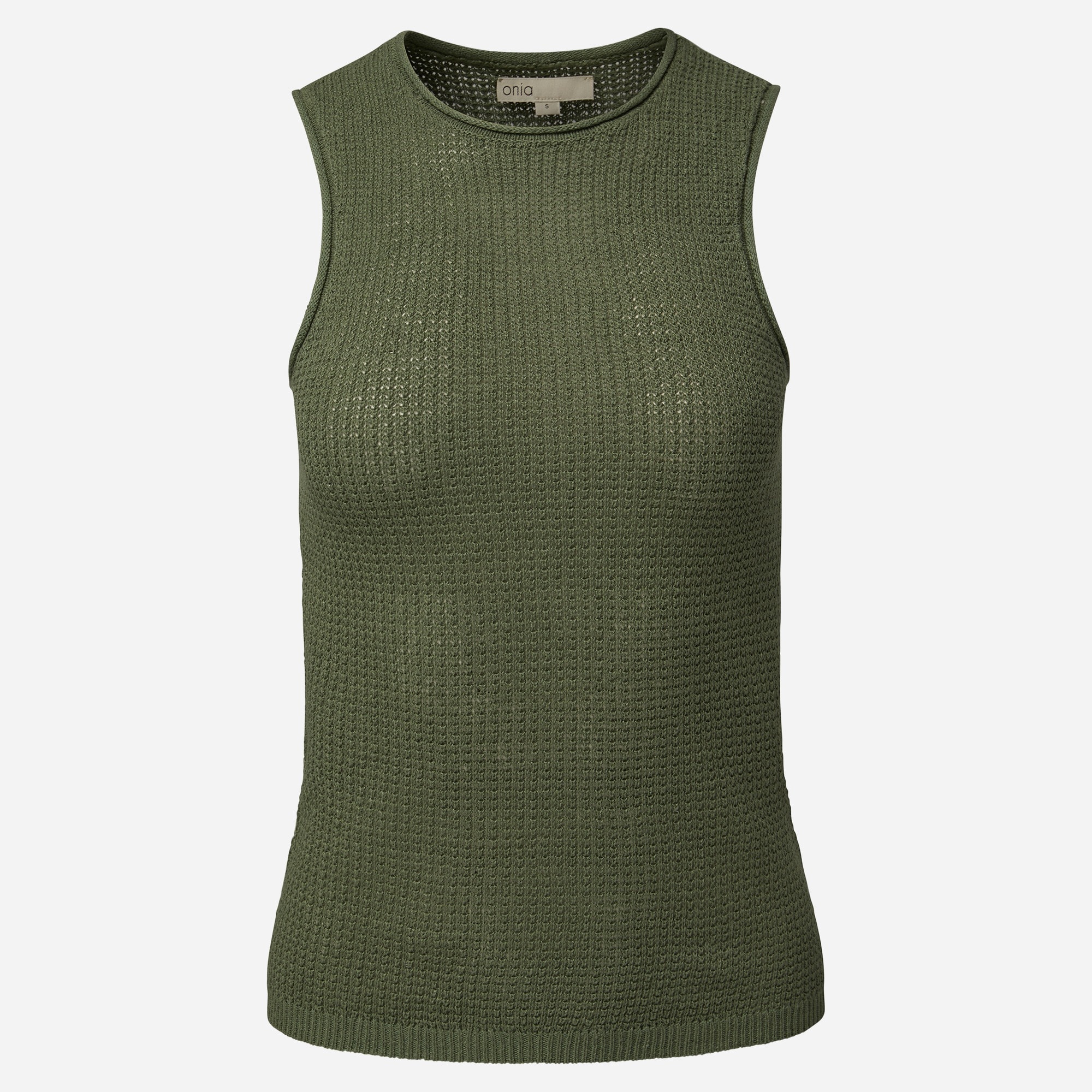 womens Onia linen knit tank top